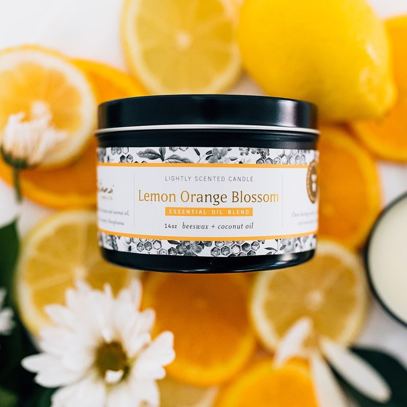 lemon orange blossom fontana non toxic candle